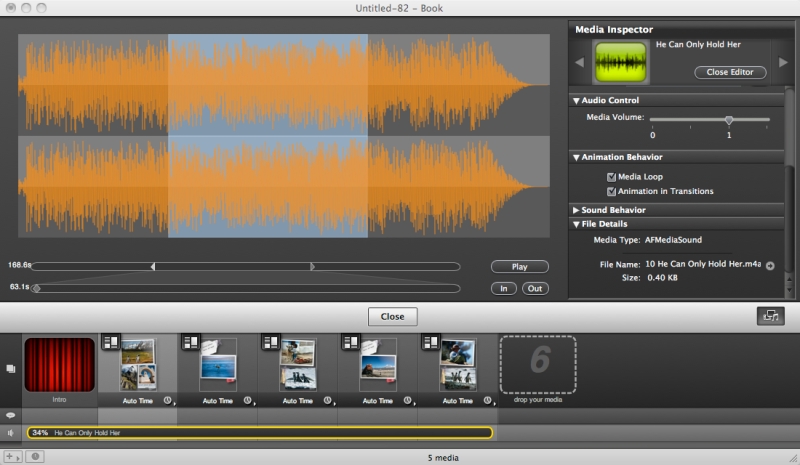 Ajoutez du son à vos animations à partir de vos fichiers audio.