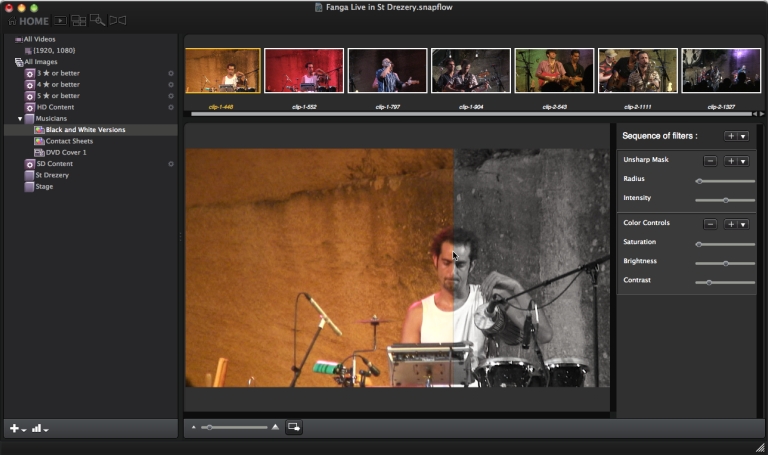 Appliquez des filtres directement sur vos vidéos.