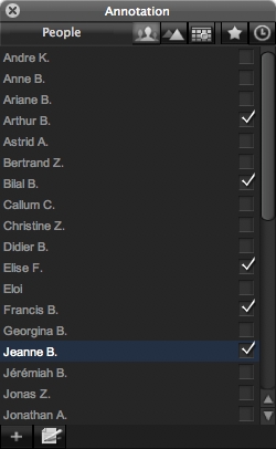 Placez les annotations de votre choix.