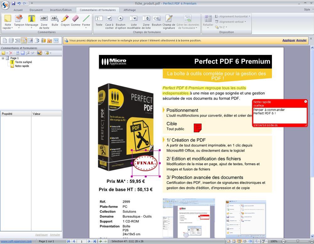 Une solution pour vos besoins en matière de PDF
