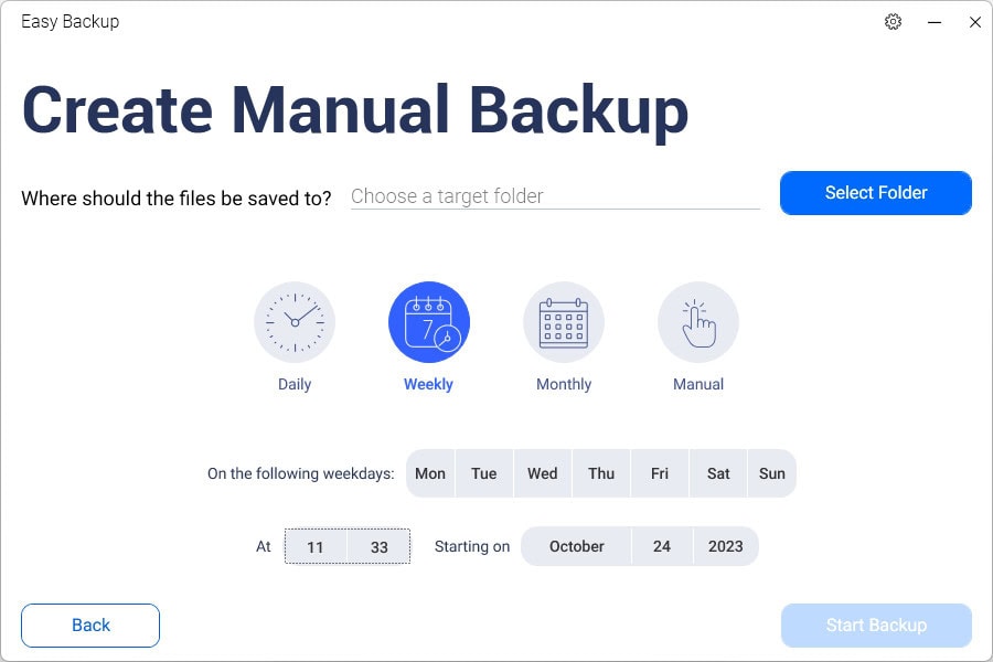 Screenshot Easy Backup - 1 PC - licence perpétuelle 3