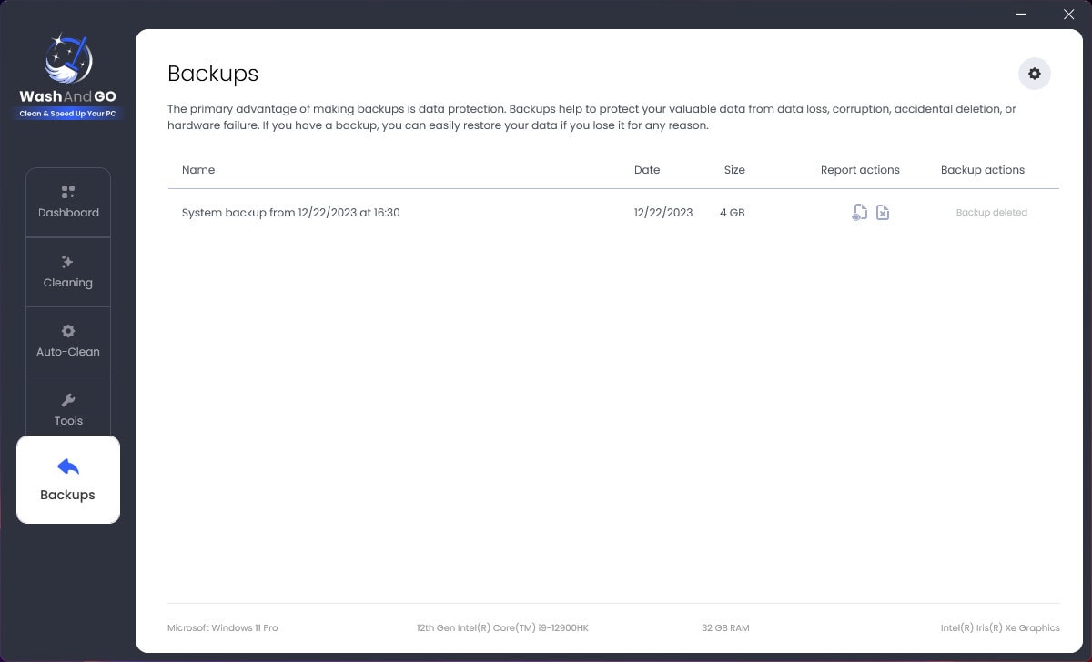 Screenshot WashAndGo - licence perpétuelle 5