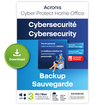 Acronis Cyber Protect Home Office Advanced - 500 Go - Abonnement