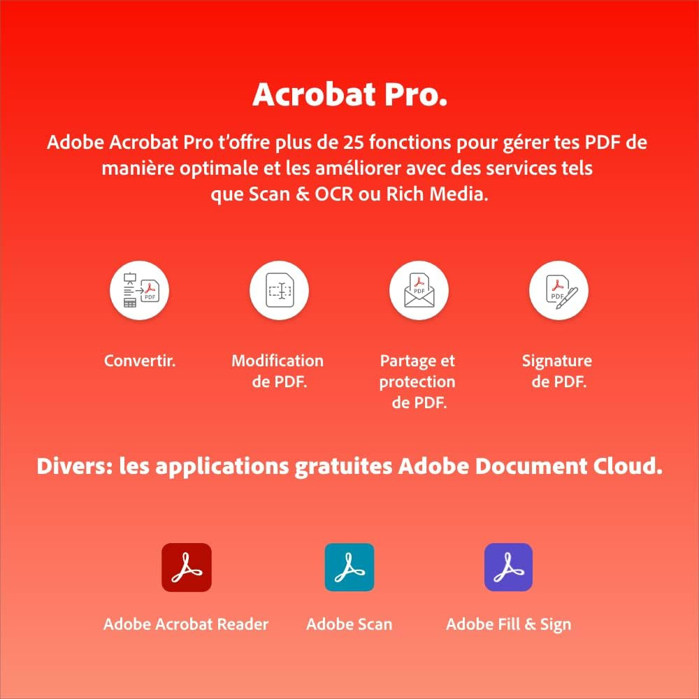 Acrobat Pro + Microsoft 365 Personnel + McAfee LiveSafe