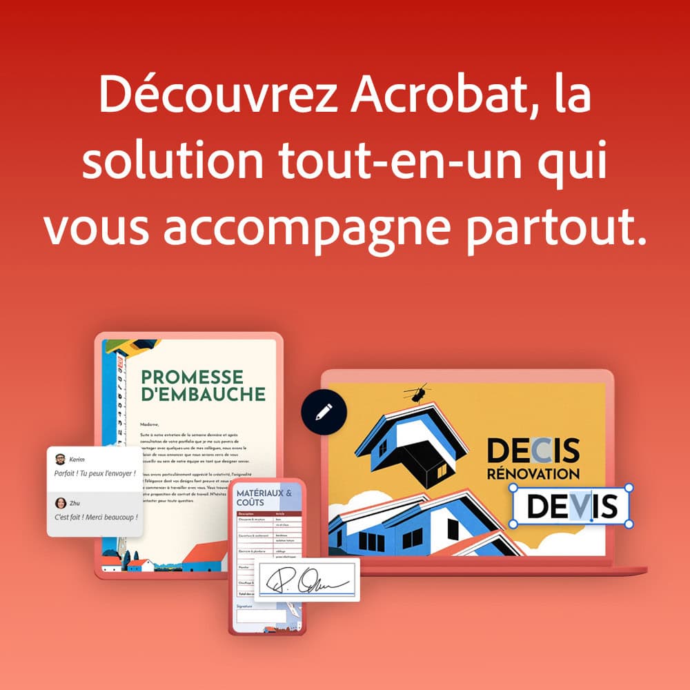 Screenshot Adobe Acrobat Pro - 1 utilisateur - Abonnement 1 an 1