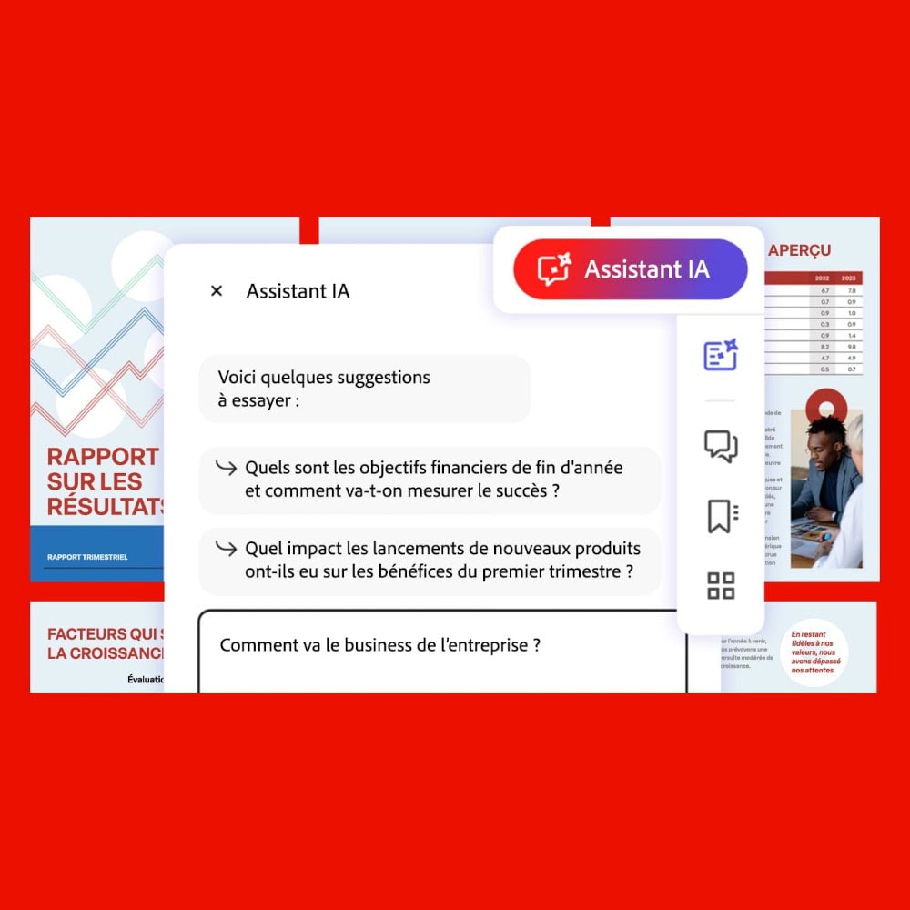 Screenshot Assistant IA pour Acrobat - 1 utilisateur - Abonnement 1 an 0