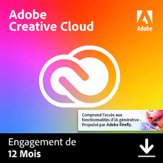 Adobe Creative Cloud all Apps - Indépendants et particuliers - 1 utilisateur - Abonnement 1 an