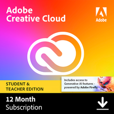 Adobe Creative Cloud - Tutte le applicazioni - Studenti e docenti - Abbonamento per 12 mesi