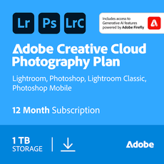 Adobe Piano Fotografia Creative Cloud con 1 TB - 1 utente - 1 anno