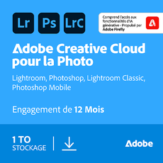 Adobe Creative Cloud pour la Photo - 1 To - 1 utilisateur - Abonnement 1 an