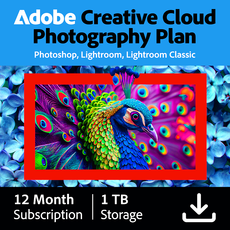 Adobe Creative Cloud Foto-Abo mit 1 TB - 1 Benutzer - 1 Jahr
