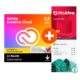 Adobe Creative Cloud - Alle Apps - Schülerinnen und Schüler, Studierende, Azubis und Lehrende + Microsoft 365 Family + McAfee LiveSafe
