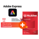 Pack Adobe Express + McAfee LiveSafe