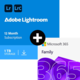 Pack Adobe Lightroom + Microsoft 365 Family
