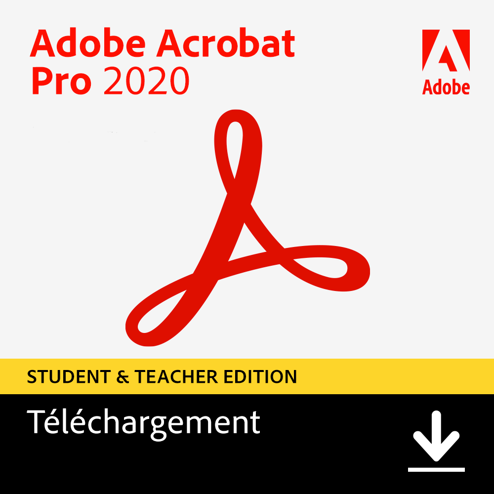 Acrobat Pro 2020 - Etudiants et enseignants– téléchargement rapide ...