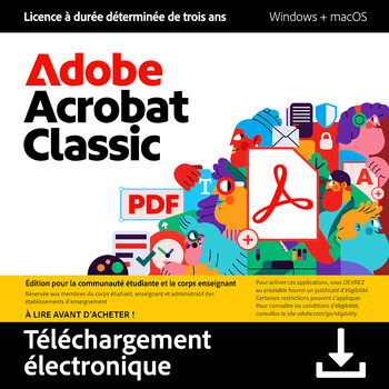 Adobe Acrobat Classic - Étudiants et enseignants