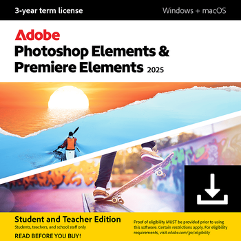 Adobe Photoshop Elements 2025 & Premiere Elements 2025 - Studenti e docenti
