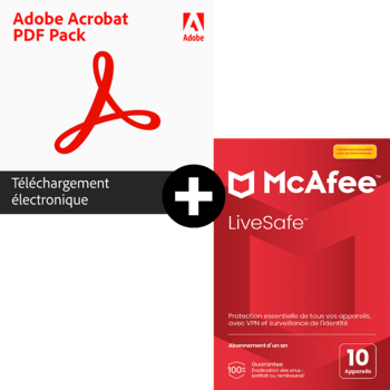 Pack Adobe Acrobat PDF Pack + McAfee LiveSafe