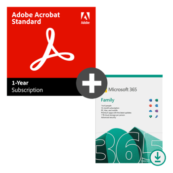 Acrobat Standard + Microsoft 365 Family