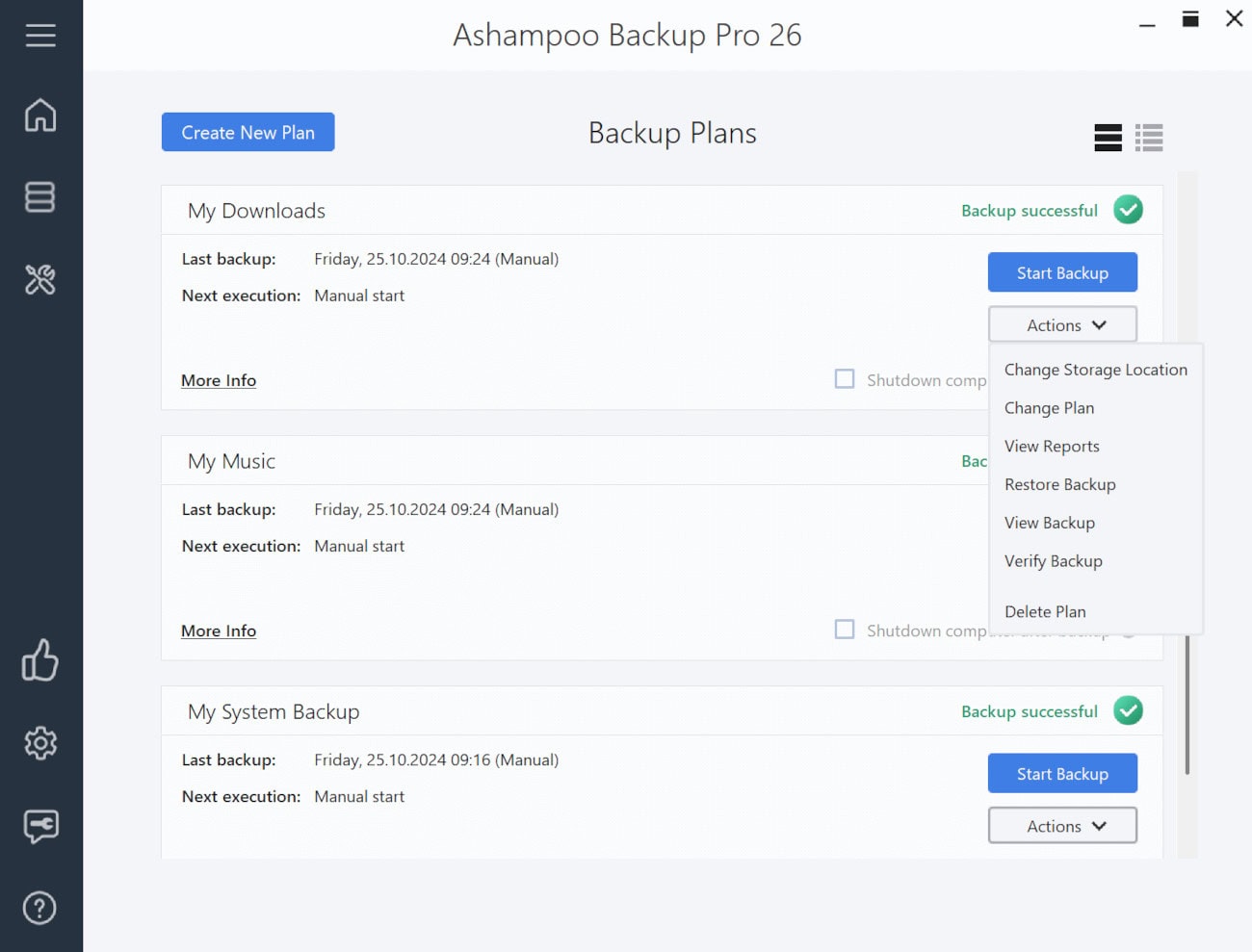 Screenshot Ashampoo Backup Pro 26 - 1 PC - Licence perpétuelle 2