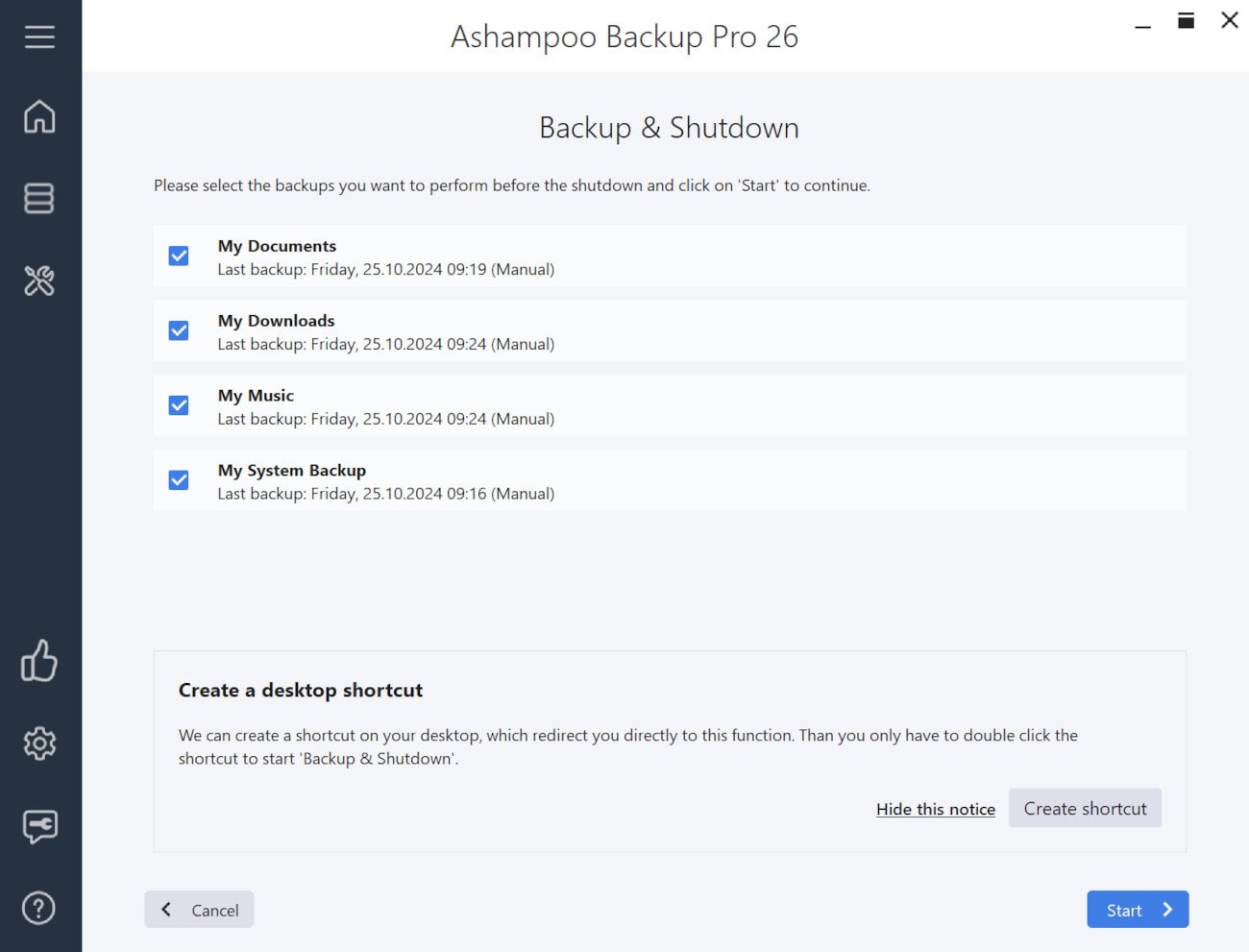 Screenshot Ashampoo Backup Pro 26 - 1 PC - Licence perpétuelle 4