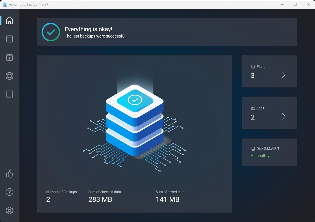 Screenshot Ashampoo Backup Pro 27 - 1 PC - Licence perpétuelle 0