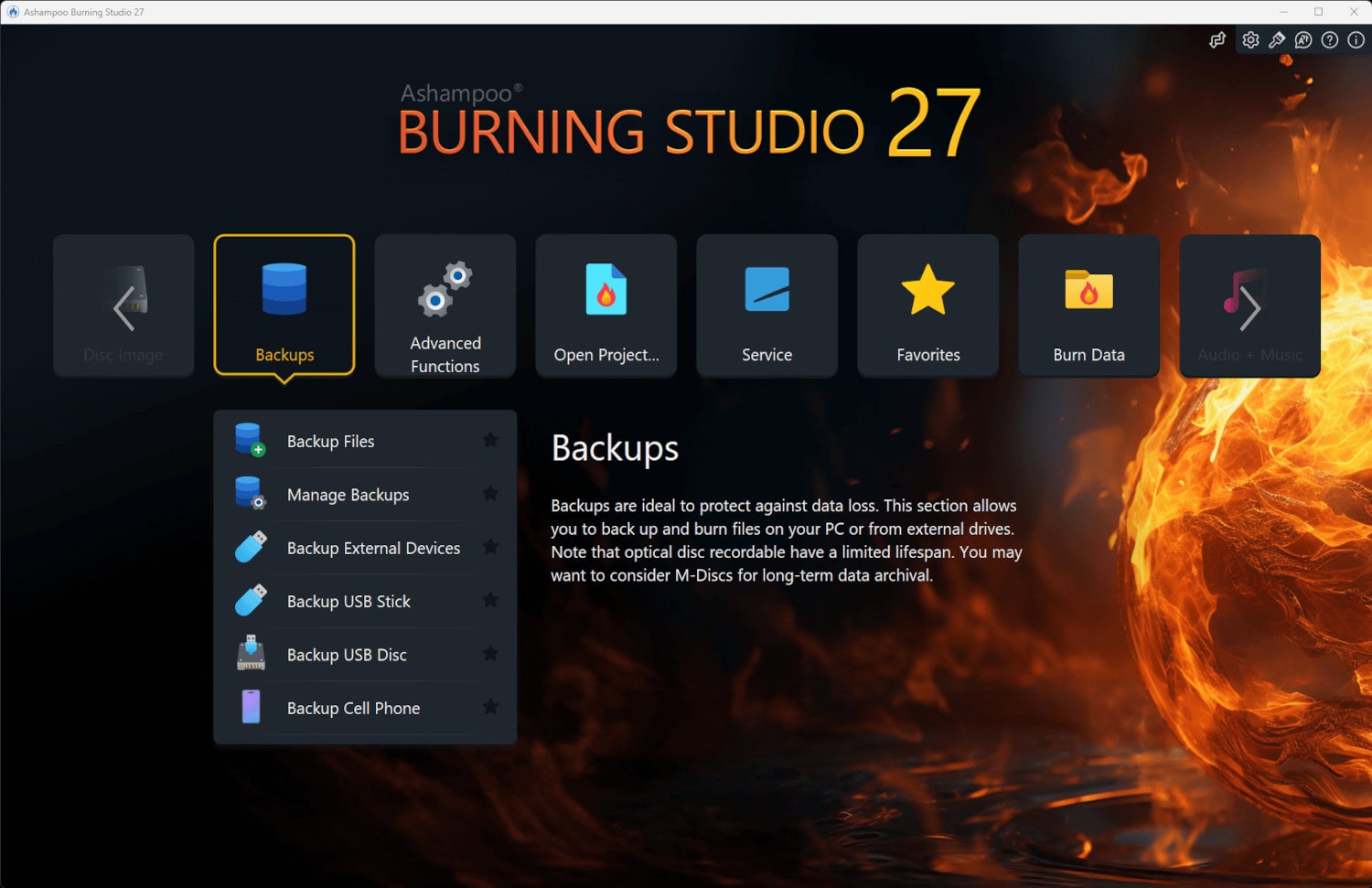 Screenshot Ashampoo Burning Studio 27 - 1 PC - Licence perpétuelle 2