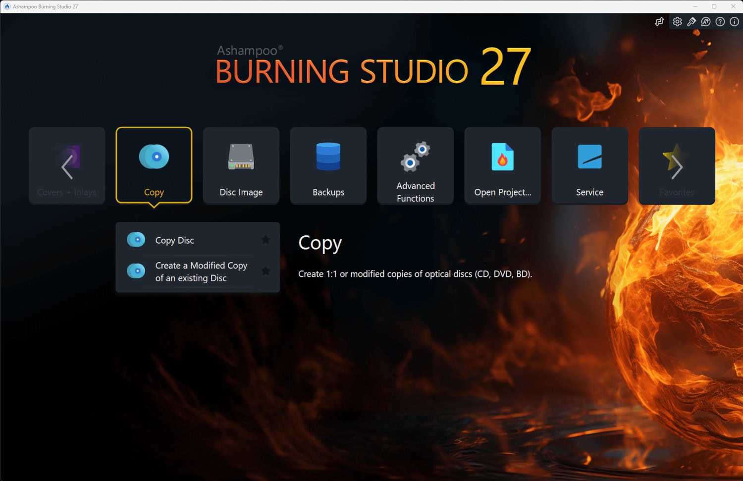 Screenshot Ashampoo Burning Studio 27 - 1 PC - Licence perpétuelle 3