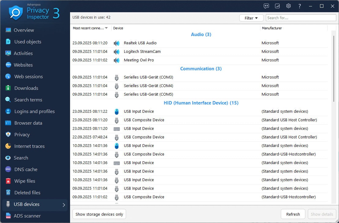 Screenshot Ashampoo Privacy Inspector 3 - 1 PC - Licence perpétuelle 3