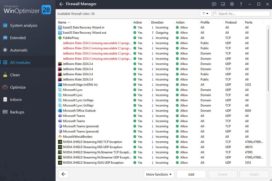 Screenshot Ashampoo WinOptimizer 28 - 1 PC - Licence perpétuelle 5
