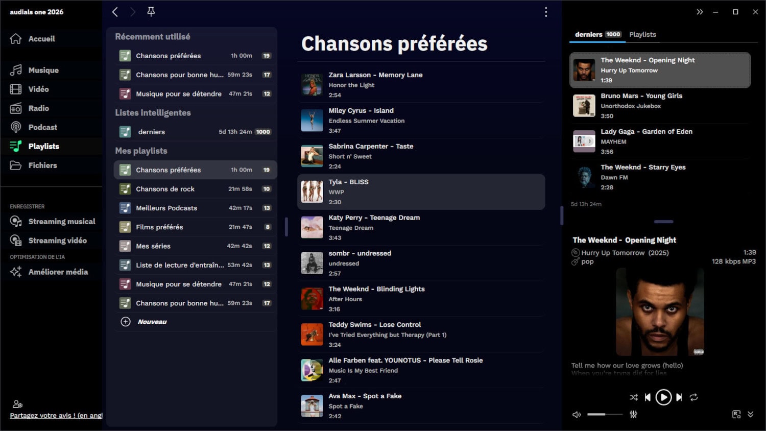 Screenshot Audials One Standard 2026 - licence perpétuelle 6