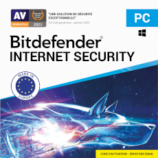 Bitdefender Internet Security 2023 - 1 PC - Abonnement 1 an