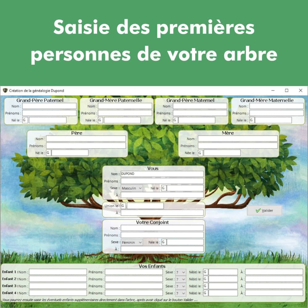 Screenshot Généatique 2025 Classique 500 - 1 utilisateur - licence perpétuelle 1