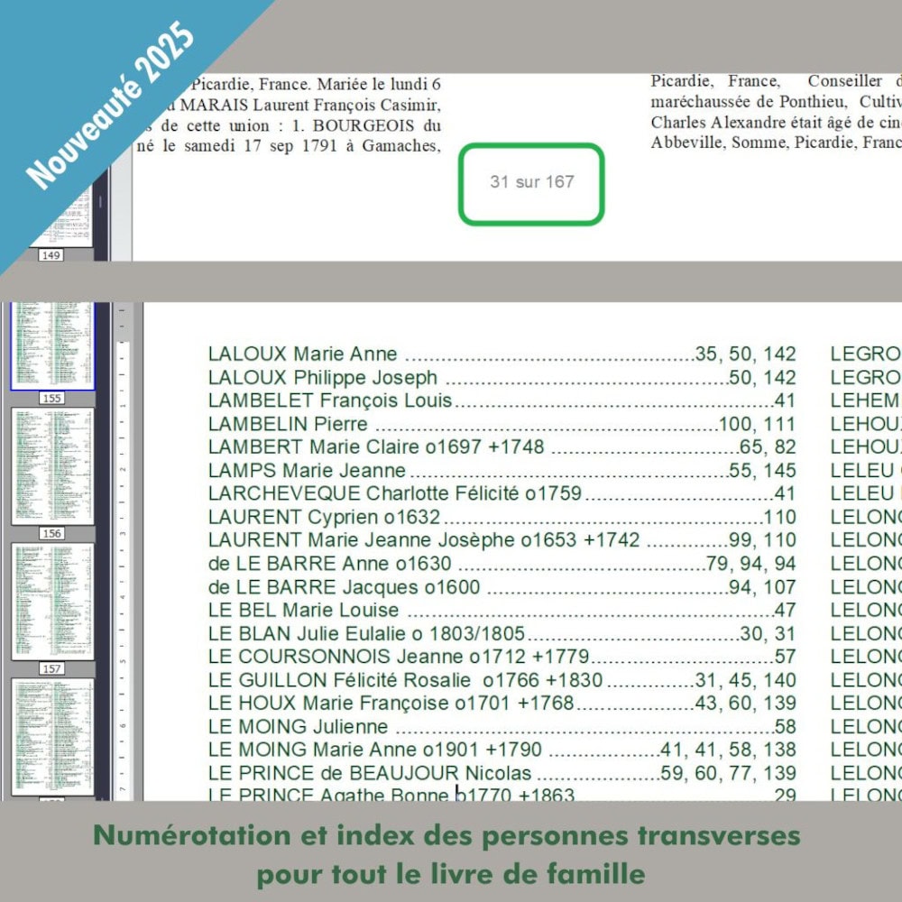 Screenshot Généatique 2025 Classique 500 - 1 utilisateur - licence perpétuelle 5