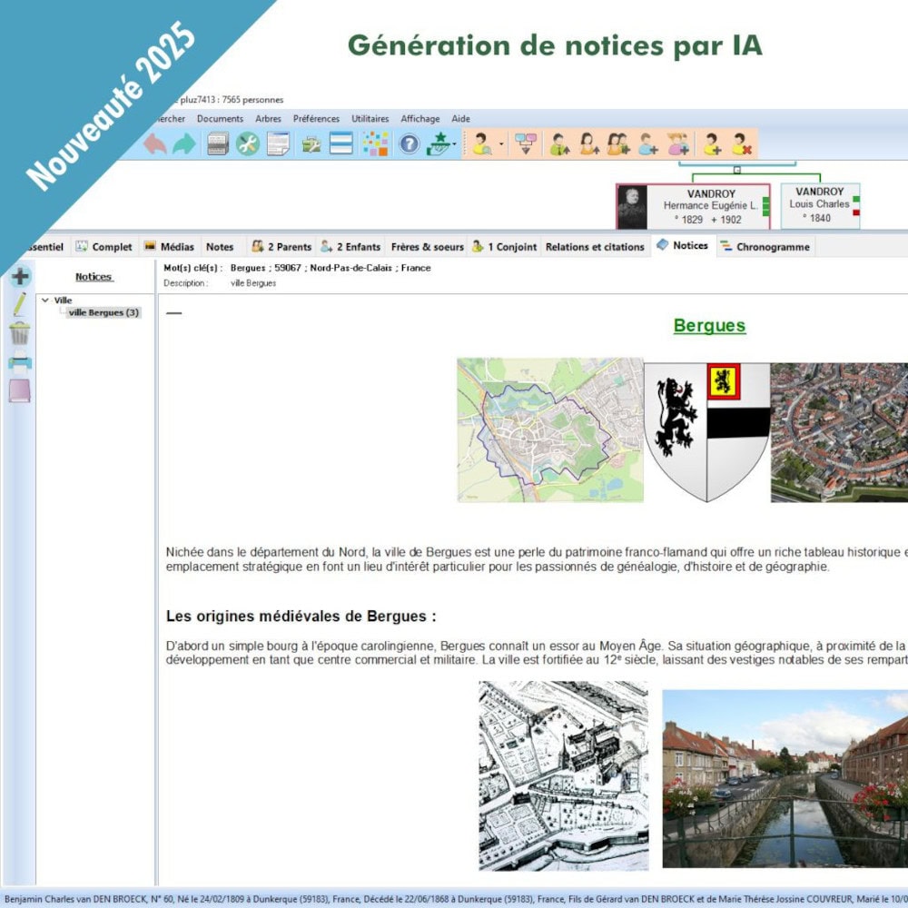 Screenshot Généatique 2025 Prestige - 1 utilisateur - licence perpétuelle 6