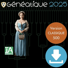 Généatique 2025 Classique 500 - 1 utilisateur - licence perpétuelle