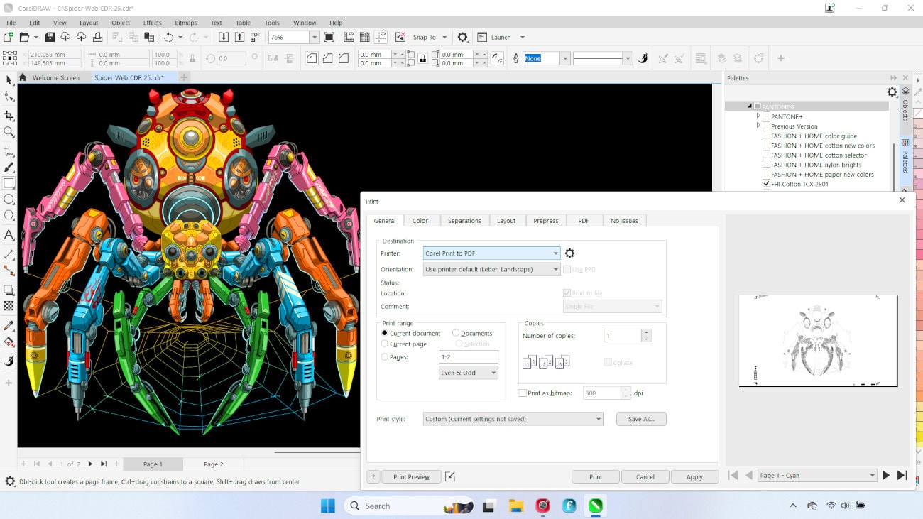 Screenshot CorelDRAW Graphics Suite 2025 - 1 utilisateur - licence perpétuelle 1