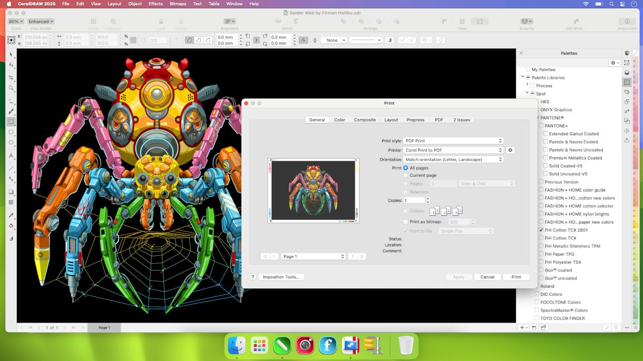 Screenshot CorelDRAW Graphics Suite 2025 - 1 utilisateur - licence perpétuelle 2