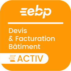 EBP Devis Facturation Bâtiment ACTIV - Gamme Eco - 1 utilisateur - Abonnement 1 an