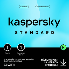 Kaspersky Standard 2024 - 1 appareil - Abonnement 1 an