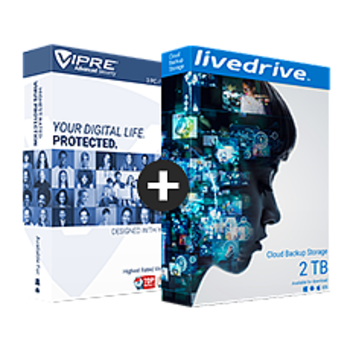 VIPRE Advanced Security + Livedrive Cloud Backup - 2 To