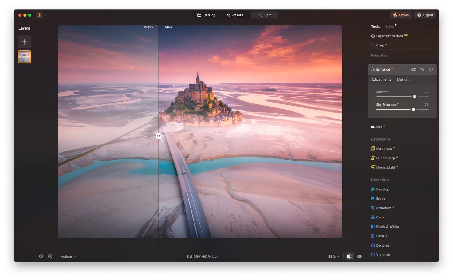 Screenshot Luminar Neo Max - multi-appareils - Licence perpétuelle 6