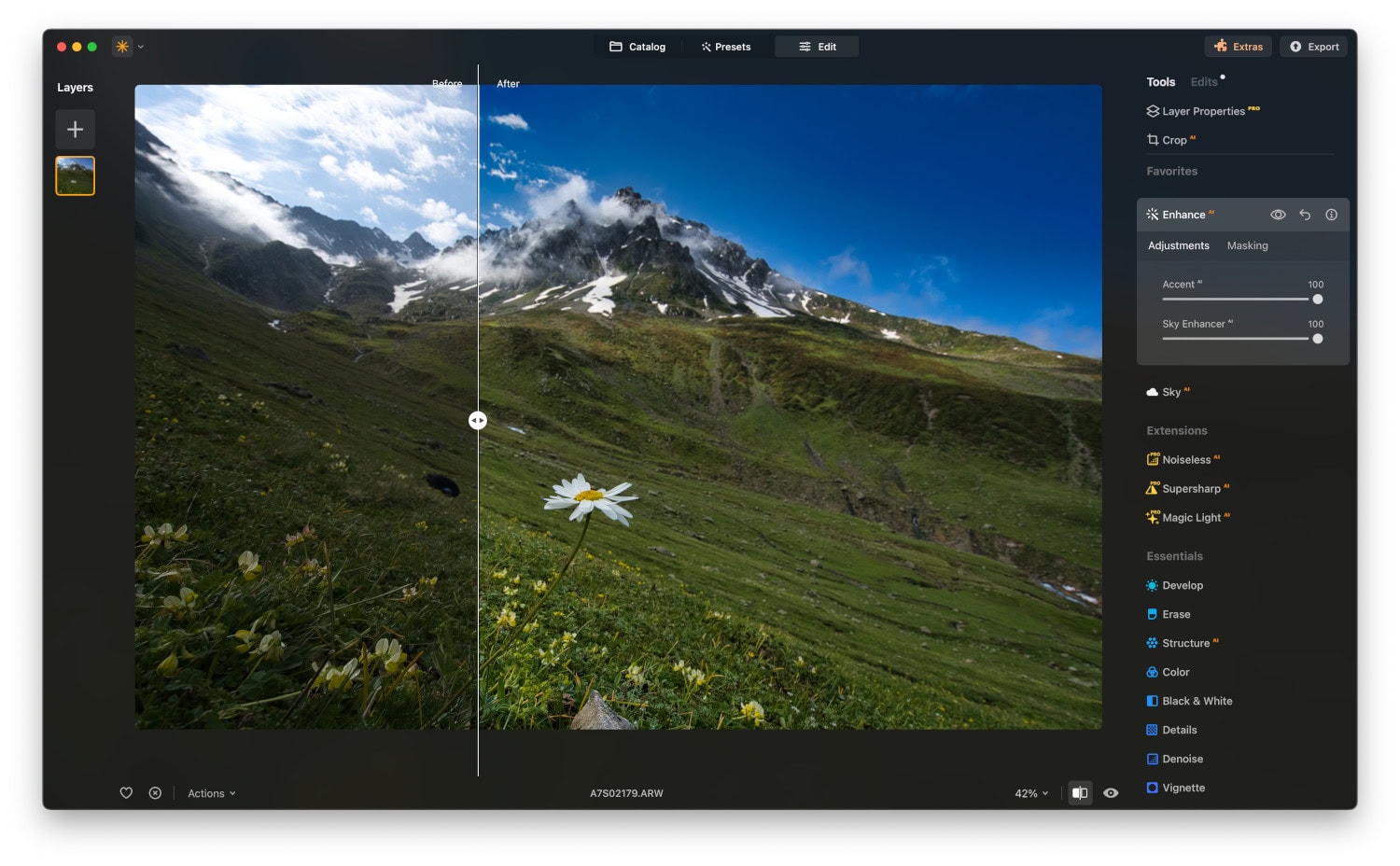Screenshot Luminar Neo Max - multi-appareils - Licence perpétuelle 7