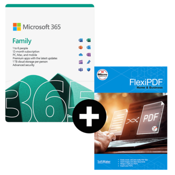 Microsoft 365 Family + FlexiPDF Home & Business