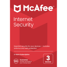 McAfee Internet Security - 3 dispositivi - Abbonamento 2 anni