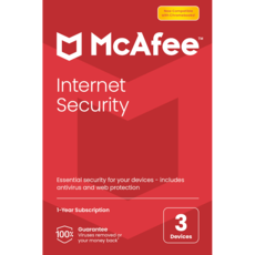 McAfee Internet Security 2023 - 1 appareil - Abonnement 1 an