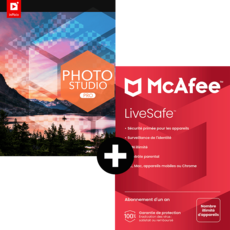 Pack inPixio Photo Studio Pro 12 - 1 PC + McAfee LiveSafe - nombre d'appareils illimités - Abonnement 1 an