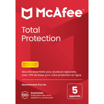 McAfee Total Protection 2024 - Etudiants et enseignants - Abonnement