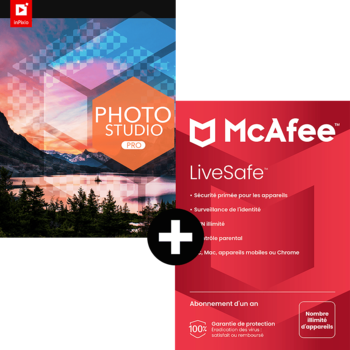 inPixio Photo Studio Pro 12 + McAfee LiveSafe