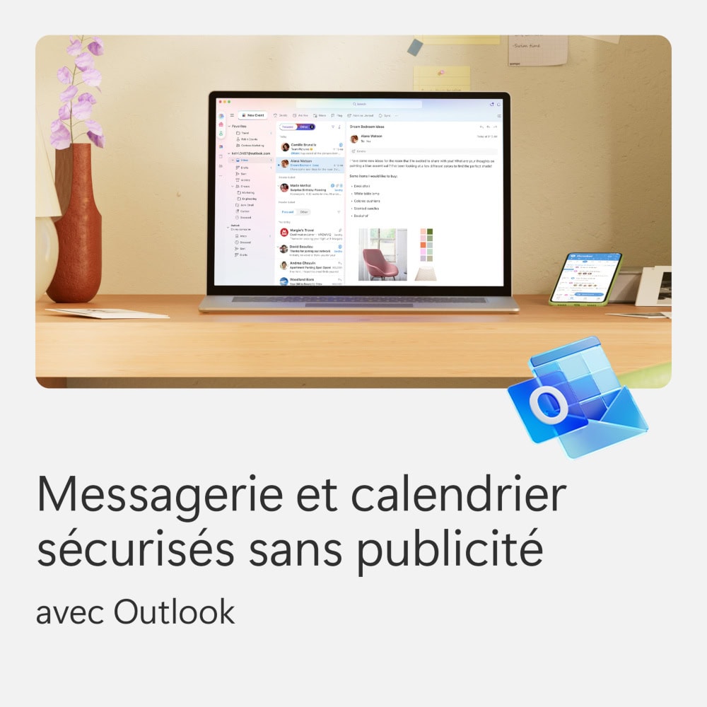 Screenshot Pack Microsoft 365 Personnel - 1 utilisateur + McAfee LiveSafe - nombre d'appareils illimité - Abonnement 1 an 2